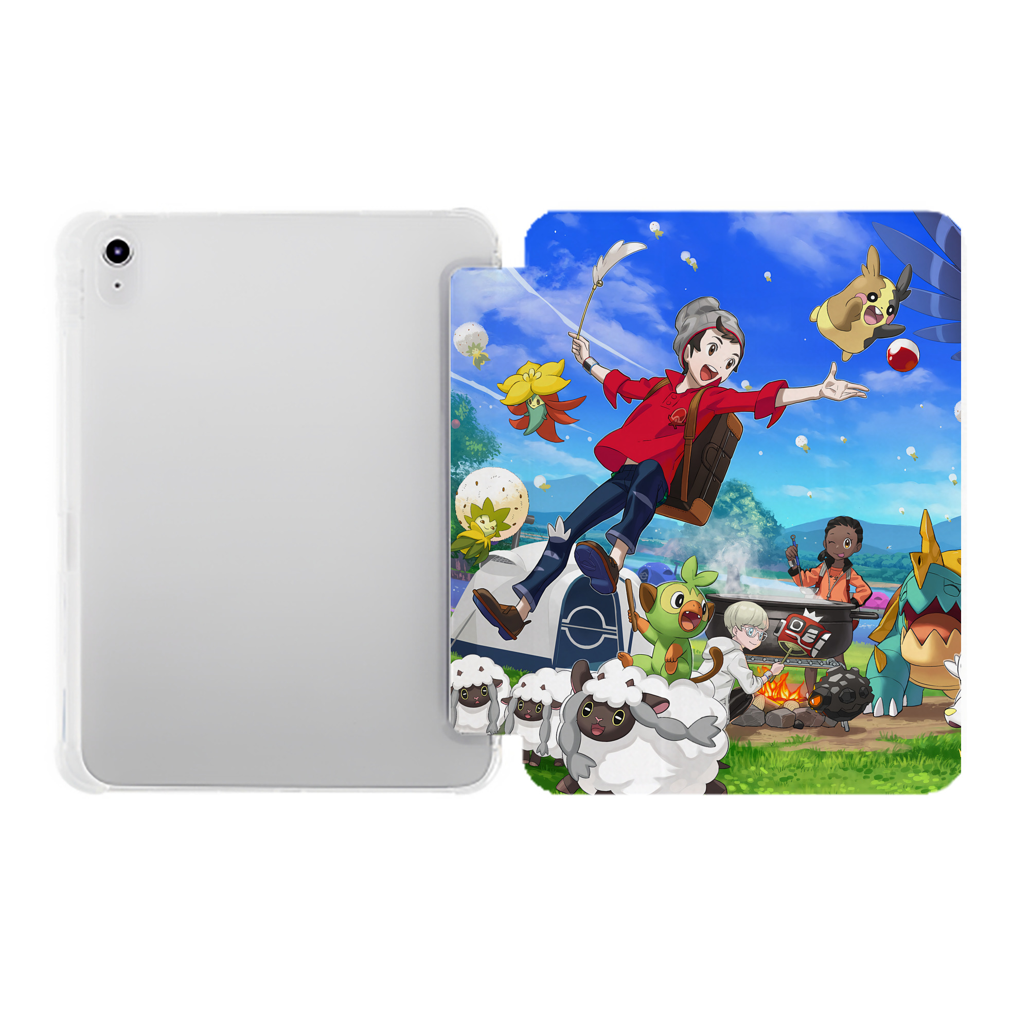 （画像用） ポケットモンスター Pokémon IPad ケース ペン収納付き 三つ折りスタンド PUレザー×シリコン 対応機種9.5/10.5/10.9インチ